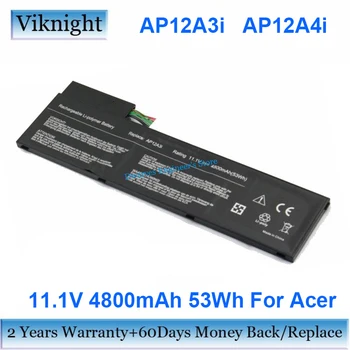 6 Hücreleri AP12A3ı Laptop Batarya İçin Acer Aspire M3 M3-581T M5 M5-481PT-6488 Dizüstü AP12A31 AP12A4ı AP12A3ı Pil 4800mAh 53Wh