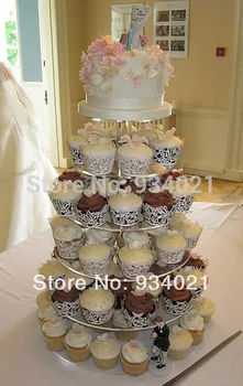 6 katmanlı akrilik düğün pastası standı, lucite akrilik cupcake ekran standı parti dekorasyon 22