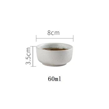 60/120/300ml Geleneksel çin retro tarzı Kişilik kısa Seramik Çay Fincanı Çin porselen kahve çay fincanları H307 2