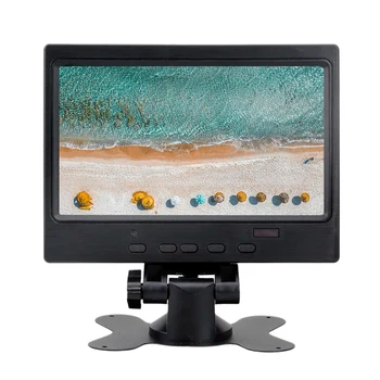 7 İnç 1024X600IPS LCD monitör 178 Derece Görüş Açısı HD Ters Gözetim Video Araba HDMI Uyumlu AV 4