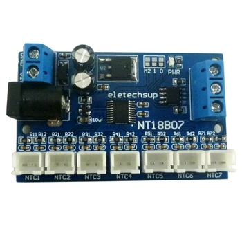 7 Kanal RS485 NTC Sıcaklık Sensörü Ölçümü MODBUS RTU Kağıtsız Kaydedici PLC NT18B07 16