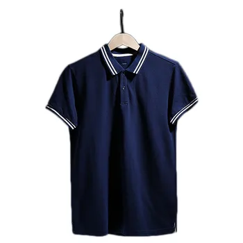 8644-T-Yaz yeni pamuk polo gömlek erkek yaka gömlek trend kısa kollu 14