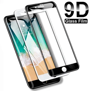 9D Tam Kapak Temperli Cam iPhone 8 7 6 6S Artı 5 5S SE 2020 Ekran Koruyucu iPhone 11 Pro XS Max X XR koruyucu Film 2