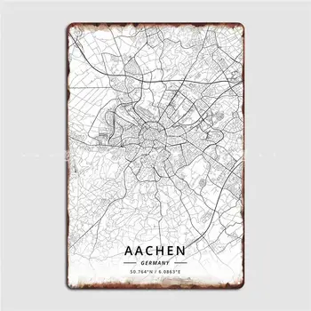 Aachen Almanya Metal Plak Poster Sinema Garaj Baskı Parti Duvar Dekor Tabela Posteri