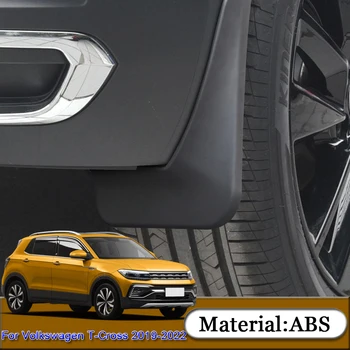 ABS Volkswagen T-Çapraz 2019-2022 Araba Çamur Flaps Splash Guard Çamurluk Çamurluk Çamurluk Dış Kapak Otomobil Aksesuarları 20
