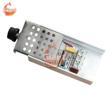 AC 220V 10000W Elektronik SCR Voltaj Regülatörü Karartma LED Dimmer Motor Hız Kontrol Termostatı 110V 220V Güç Kaynağı 3