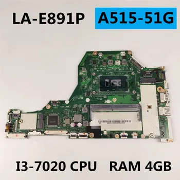 Acer A515 A515-51G Dizüstü Anakart C5V01 LA-E891P SR3LD ı3-7020U RAM 4G Test tamam 4
