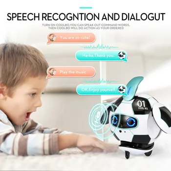 Akıllı Hareket Kontrolü Robot Oyuncak Akıllı Futbol robot Ses Tanıma Dokunmatik Kontrol Şarkı Dans Müzik oyun robot Oyuncak 17