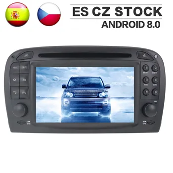 Android 8.0 Araba Radyo Stereo GPS Ana Ünite Mercedes Benz SL için R230 2001 2002 2003 2004 Araba DVD Oynatıcı Otomatik Video Multimedya 10