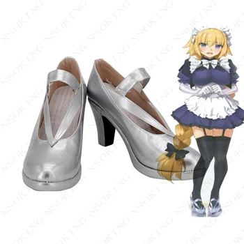 Anime Kader Büyük Sipariş FGO jeanne d'arc cosplay çizmeler coatume ayakkabı 3