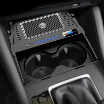 Araba Kablosuz şarj cihazı Mazda 3 Axela İçin BP 2019 2020 2021 2022 usb telefon tutucu hızlı şarj pad Mat aksesuarları 2