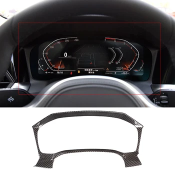 Araba Karbon Fiber Stil Dashboard Dekorasyon Kapak Trim Çerçeve BMW 3 Serisi için G20 G28 2020 Araba Aksesuarları