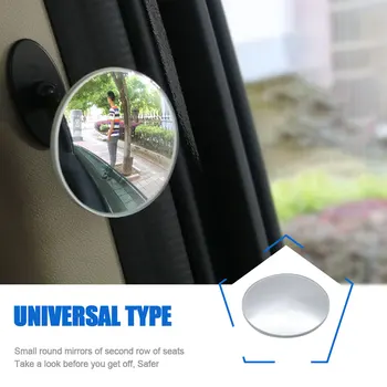 Araba Kör Nokta Ayna HD Geniş Açı Evrensel çerçevesiz cam Dikiz Ayarlanabilir Aynalar 360 Rotasyon Otomobil Aksesuarları İçin 10