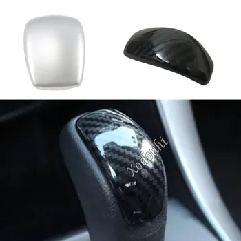 Araba Styling Kafa Pullu Trim Sopa ABS Gümüş / Karbon Fiber dişli kapağı Vites Topuzu Kontrol 1 adet Hyundai İX35 2018 2019 2020 9