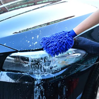Araba yıkama eldivenleri Temizleme Sünger Havlu Ultra İnce Elyaf Toyota Camry Highlander için RAV4 Taç Reiz Corolla Vios Yaris L 15