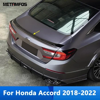 Arka Bagaj Spoiler Honda Accord 2018-2020 2021 2022 İçin Karbon Fiber Çatı Kuyruk Kanat Dudak Trim Sticker Aksesuarları Araba Styling