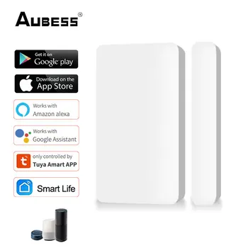Aubess 3 adet Tuya Akıllı WiFi Kapı Sensörü Pencere Açık Kapalı Dedektörleri APP Uyarısı Alarm Güvenlik Sistemi Alexa Google Asistan 8