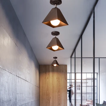 Avrupa klasik tarzı demir malzeme LED kolye ışıkları 1 kafa restoran çalışma odası vestiyer ışık ve koridor ışıkları