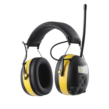 Ayarlanabilir Anti-Gürültü Kafa Earmuffs ses yalıtımı Kulak Koruyucu NRR 30dB Çalışma Çalışma Çekim Ahşap Işitme Koruması 6