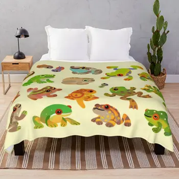 Ağaç Kurbağası Battaniye Polar Dekorasyon Süper Sıcak Atmak Battaniye Yatak Ev Kanepe Seyahat Ofis 20