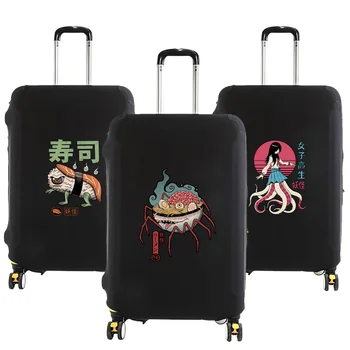 Bagaj Kapağı Sevimli Canavar Desen Baskılı 18 İla 28 İnç Moda Arabası Bavul Elastik Toz Torbaları Durumda Seyahat Aksesuarları