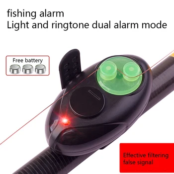 Balık avı oltaya vurma alarmı Elektronik Buzzer Olta Yüksek Sesle Siren Gündüz Gece Göstergesi Pil İle Balık Signalizator Sazan 10