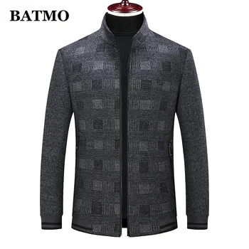 BATMO 2021 yeni varış sonbahar ve kış yün ekose ceketler erkekler, erkek ceket, artı boyutu M-4XL 883 7