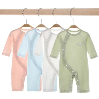 Bebek Erkek İlkbahar ve sonbahar Kostüm Yürümeye Başlayan Pijama bebek tulumu Pijama Ev Giysileri Yenidoğan Kız Giysileri Yaz Çocuk Giyim