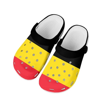 Belçika Bayrağı Ev Takunya Özel su ayakkabısı Mens Womens Genç Belgiam Ayakkabı Bahçe Takunya Nefes Plaj Delik Terlik 15