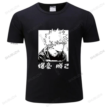 Benim Kahraman Akademi Kısa Kollu Japonya Anime Süper Serin Bakugou Katsuki Cosplay Crewneck T-shirt erkek Kadın Bahar yazlık t-shirt 1