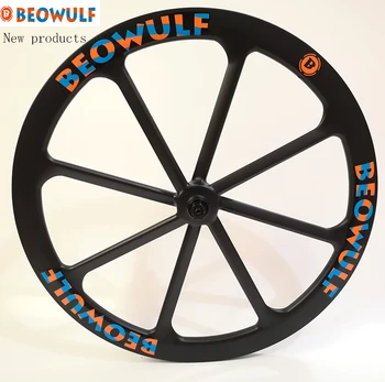 Beowulf Yeni süper hafif yol bisikleti karbon tekerlekler 700C 25mm geniş 45mm derinlik 8 konuşmacı tübüler v / 6 cıvata disk fren merkezi kilit