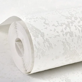 Beyaz Kendinden Yapışkanlı 3d Stereoskopik Saf Beyaz Renk İskandinav Ev Dekor Duvar Kağıdı Düğün Odası Yatak Odası yapışkan kağıt Kabuğu Sopa 13