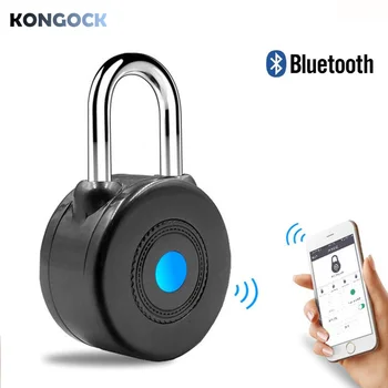 Bluetooth Telefon APP Akıllı mini taşınabilir kilit, elektronik anahtarsız açık mini asma kilit kapılar için Çanta ve Bagaj vb 23