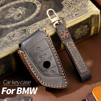BMW için Anahtar Kapak Çanta Toka Moda Aksesuarları Bıçak High-end Kişilik Saf El Yapımı Hakiki Deri Atmosfer 15
