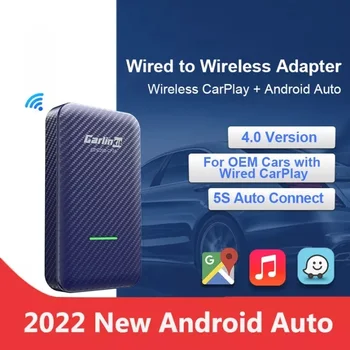 CarlinKit 4.0 Kablosuz CarPlay Kutusu Android Otomatik Mini Adaptör Yükseltme Fabrika Araba Oyun Dongle Audi VW için Poineer Porsche Kia 8