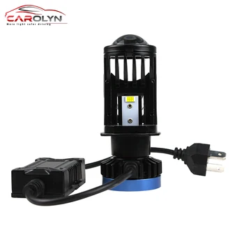 Carolyn 2 Adet H4 9003 HB2 LED far ampulü Projektör 20000LM motosiklet için 18