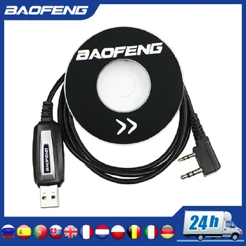 CD programlama Kablosu İle 2 Yönlü Telsiz UV özgün Körfez Telsiz USB Programlama Kablosu-5R UV82 BF-888S K bağlantı Noktası Sürücüsü 