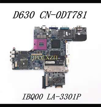 CN-0DT781 0DT781 DT781 Anakart Dell Latitude D630 Dizüstü Laptop Anakart IBQ00 LA-3301P GM965 DDR2 %100 % Tam Test
