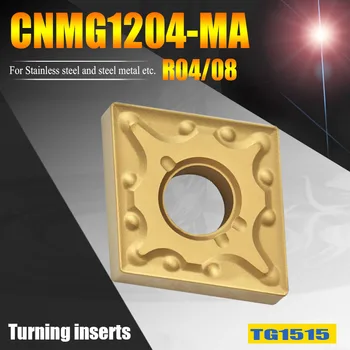 CNMG120408-MA torna dönüm araçları 80 derece karbür uçlar CNMG120404-MA CNC araçları sıkıcı kesici uçlar için metal çelik 16