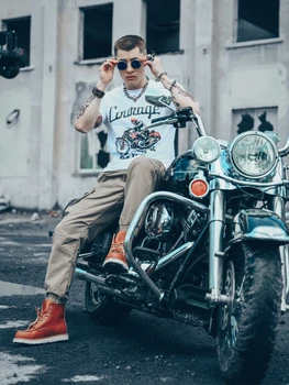 DEMİR JIA'NIN Nefes Gömlek ve Üstleri Yaz Hızlı Kuru Sürme moto rbike Kısa Kollu Düzenli Kalınlık Moto Gömlek Erkekler için 18