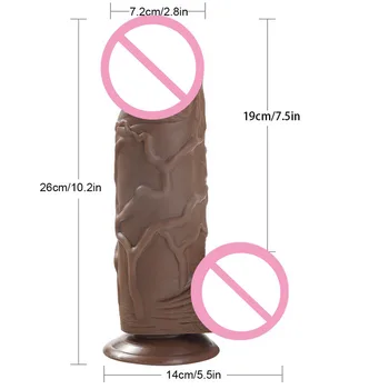 Dev Yapay Penis Askısı Büyük Penis Vantuz İle Yetişkin Seks Oyuncakları Kadınlar için Anal Popo Fiş Büyük Dong 25 * 7cm Gerçekçi Penil