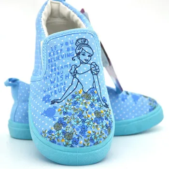 Disney karikatür kız rahat ayakkabılar kapalı Minnie Külkedisi Prenses Kumlu kanvas ayakkabılar tek ayakkabı yumuşak taban kaymaz ayakkabı 18