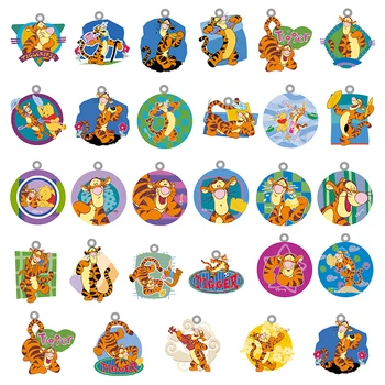 Disney Klasik Winnie the Pooh Ve Arkadaşı Kaplan Epoksi Reçine Kolye Akrilik Takı DIY Yapma Aksesuarları Takı TTH417 18