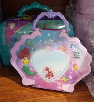 Disney kız mermaid prenses elsa Kozmetik makyaj seti lehçe Güzellik makyaj kutusu orijinal kutusu İle çocuklar noel hediyesi