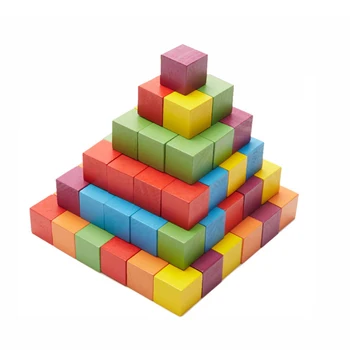 DIY Ahşap Renkli Oyun Küpleri Zar Blok Oyuncak Kareler Yapı Taşları Setleri Eğitici ahşap pano Oyuncaklar Çocuklar için Hediyeler 2X2CM