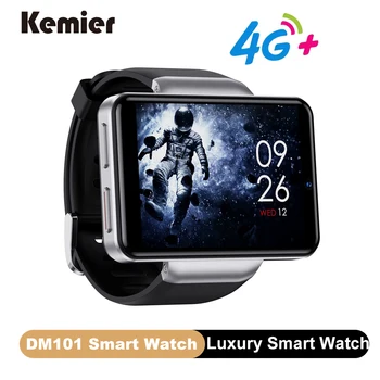 DM101 4G akıllı saat MTK6739 Dört Çekirdekli 2.4 G + 4G WiFi BT Smartwatch 2.41 