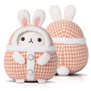 Doldurulmuş Hayvan Tavşan peluş oyuncak Süper Yumuşak Örme peluş oyuncaklar Sevimli Kostüm Kabarık Sevimli Tavşan Peluş Doğum Günü Noel için Vale 22