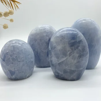 Doğal Mavi Celestite Kuvars Özgürlük Taşlar Kristal Ekran Mineral değerli taşlar Hediyeler Şifa Dekor Mineraller 11