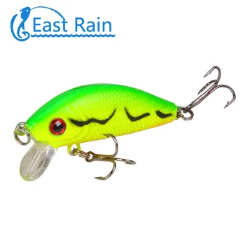 Doğu Yağmur 5 cm / 4.2 g topwater Balıkçılık Cazibesi Yapay Sert Yem Wobbler Spinner Japonya Mini Crankbait Sazan balıkçılık Ücretsiz kargo 11