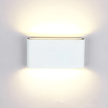 Duvar ışık Led su geçirmez dış duvar lambası IP65 alüminyum 6 W / 12 W LED duvar ışık kapalı dekore duvar aplik
